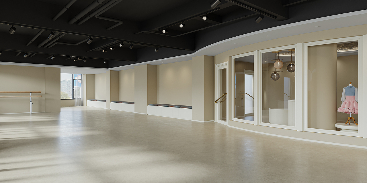 舞蹈教室（图ZMzIwNTIzODIw） - 商业空间设计 - 站酷设计师矩形视觉表现原创素材 - 站酷ZCOOL