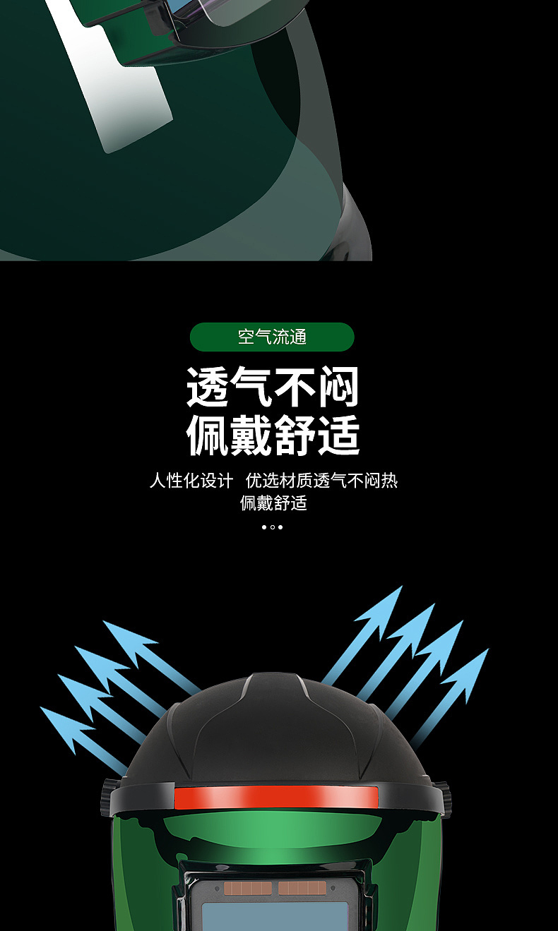 电焊面罩小视野