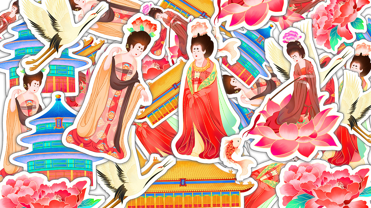 龙年国潮城市插画 北京篇（图ZMzU5MDQ2NDUy） - 商业插画 - 站酷设计师二五得七原创素材 - 站酷ZCOOL