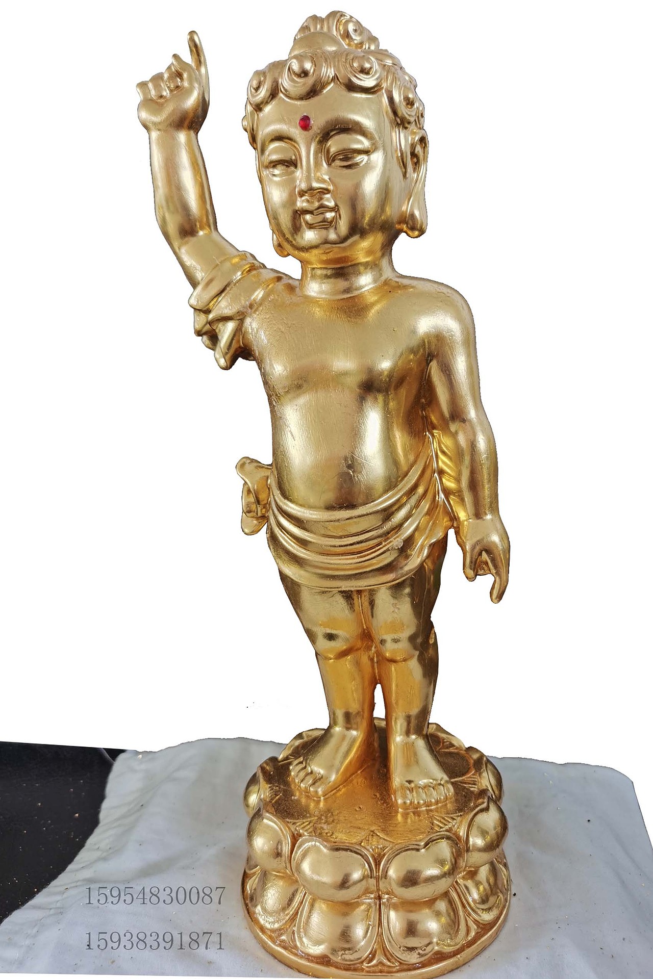 佛像神像翻新修复贴金箔彩绘之千手观音