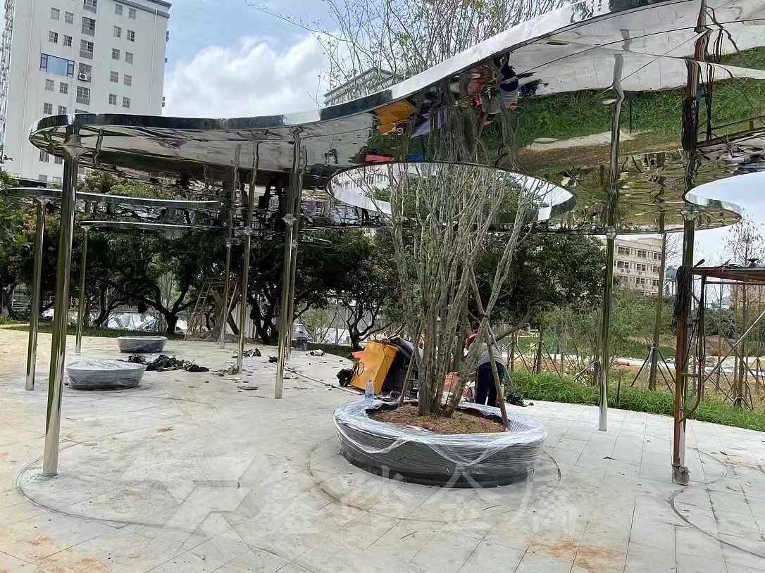 深圳科學(xué)公園景觀不銹鋼廊架（圖ZMzY1NjY4OTMy） - 其他手工藝 - 站酷設(shè)計(jì)師xt188869原創(chuàng)素材 - 站酷ZCOOL