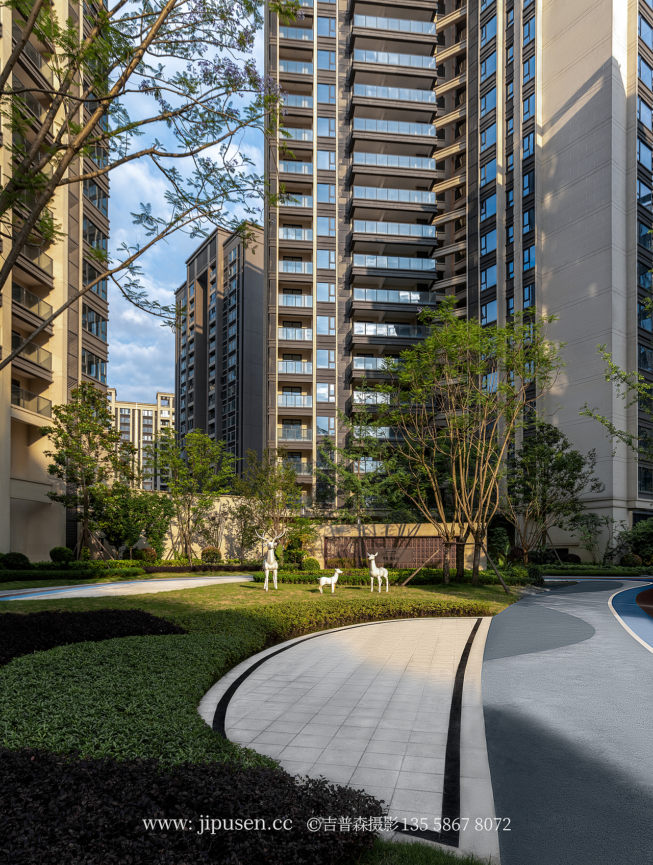 成都建筑空间摄影楼盘景观拍摄悉地国际鹿溪府