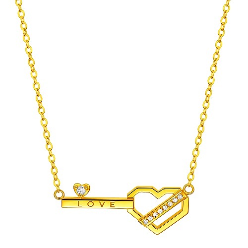 18K黄金黄项链产品（图ZMzQ3MTE2MzYw） - 其他工业/产品 - 站酷设计师港福珠宝原创素材 - 站酷ZCOOL