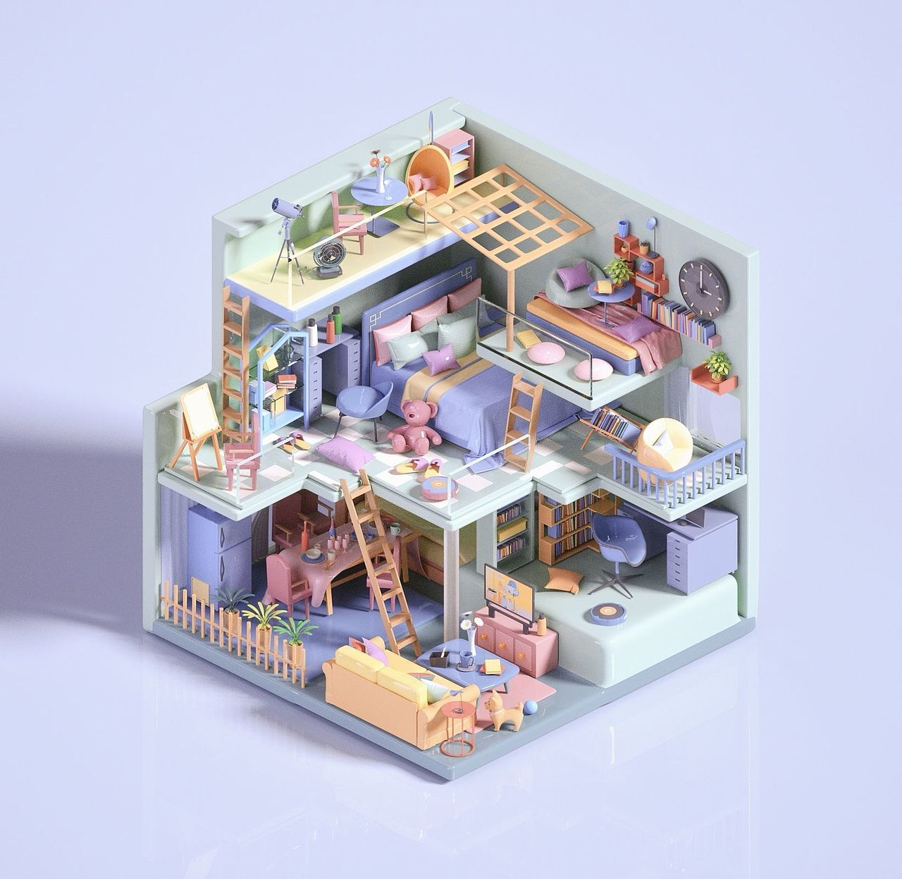 OC第二十一期学员作品——NiaoNiao的C4D课堂(上)