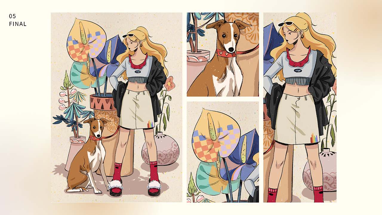 小狗系列插画（图ZMzE3MjU5NTcy） - 创作习作 - 站酷设计师李坨坨_ATUO原创素材 - 站酷ZCOOL