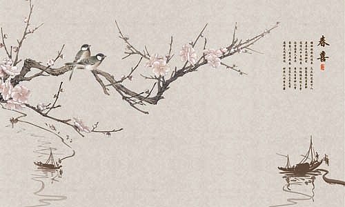 2023花鸟（图ZMzI4Nzc5OTk2） - 商业插画 - 站酷设计师新中式纱画图库原创素材 - 站酷ZCOOL