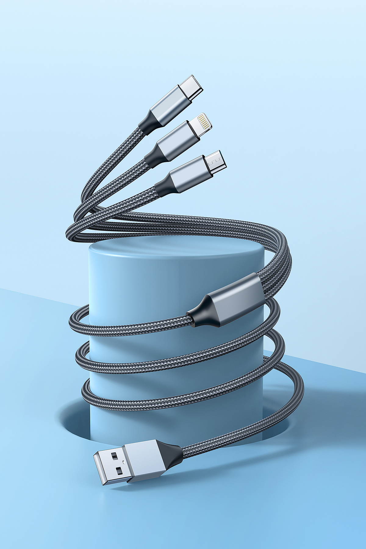 近期一些产品建模渲染，手机支架、数据线、充电器（图ZMzQ0ODA1Mzg4） - 产品 - 站酷设计师dqbqpc原创素材 - 站酷ZCOOL