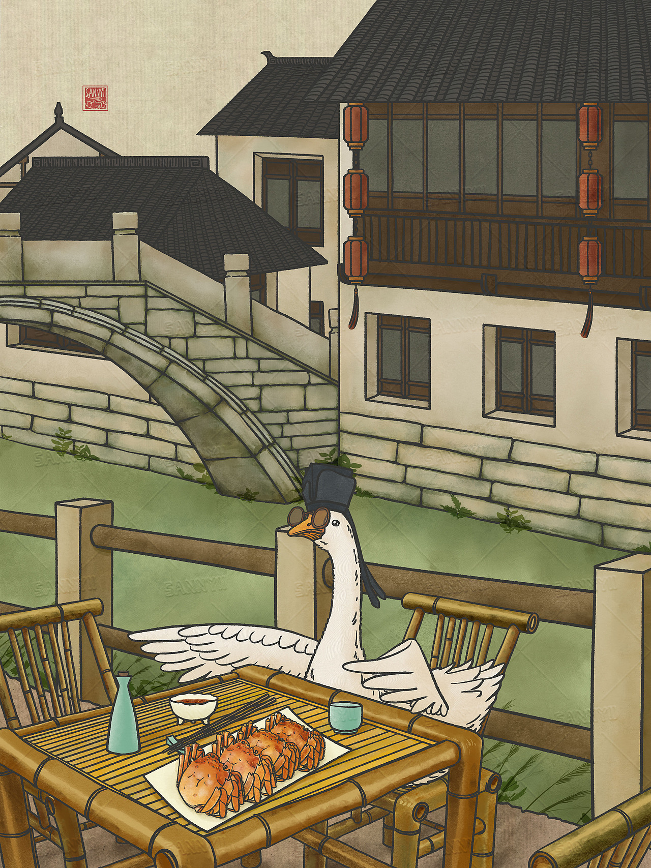 村霸改造计划之江南四大才子（图ZMzQ2MDM0NDA4） - 艺术插画 - 站酷设计师Sannyii原创素材 - 站酷ZCOOL