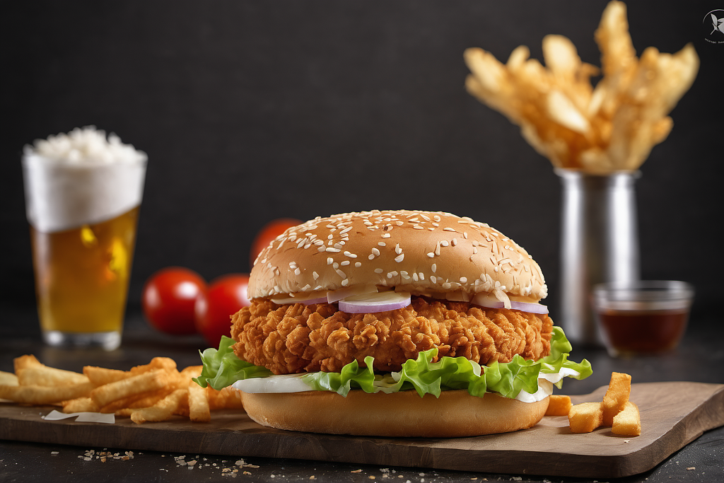 设图网|西方快餐美食汉堡摄影图