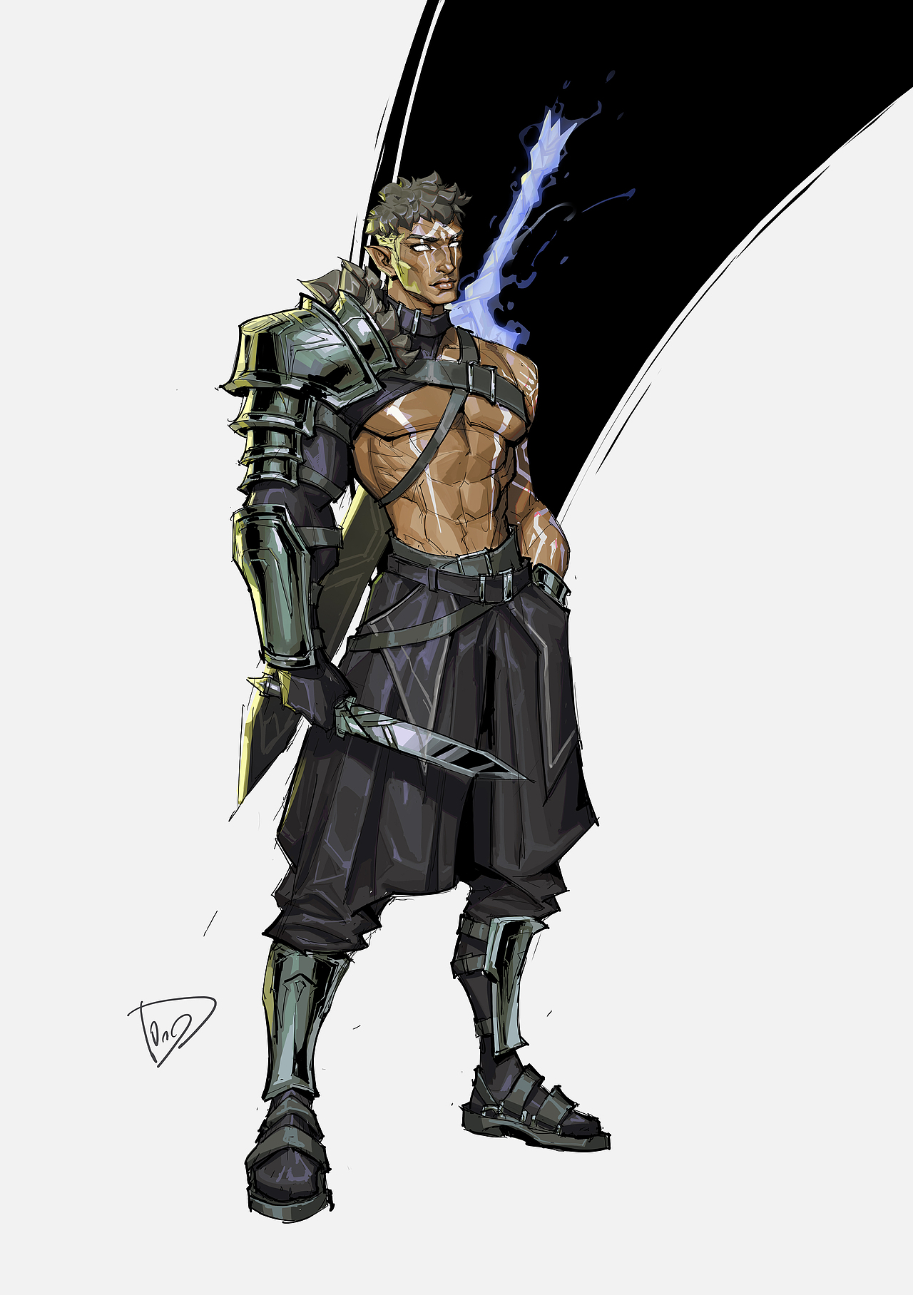 一组风格化欧美风格角色设计