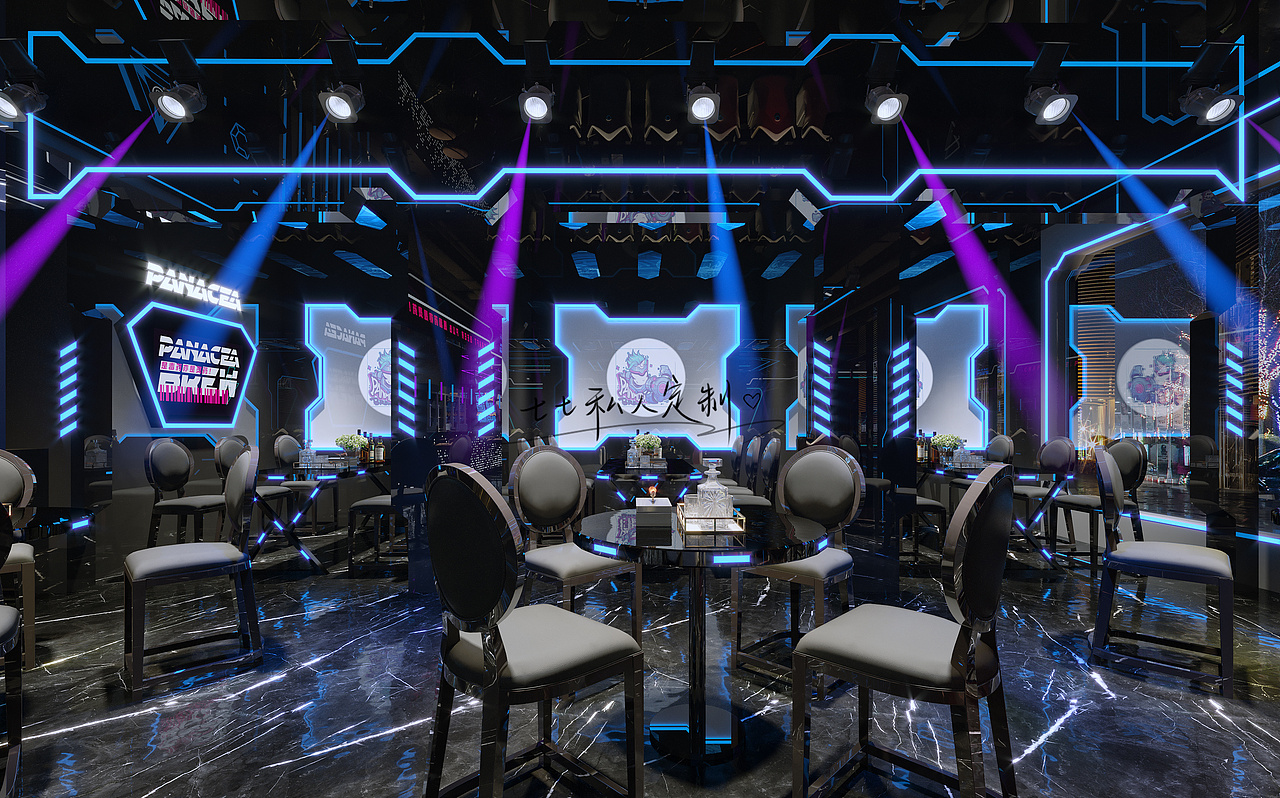 酒吧设计 | 一座时间的"神庙":白夜黑光今朝风日好