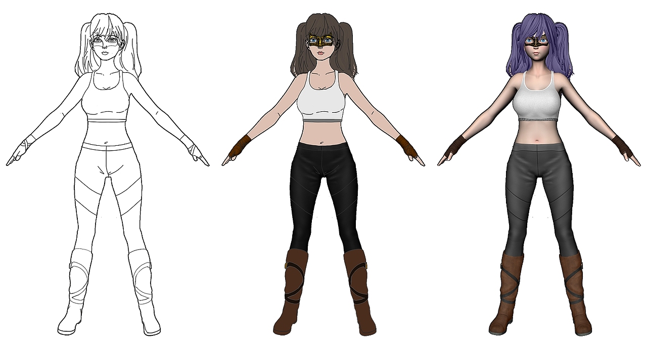 3D角色类（图ZMzYzMzYxOTg4） - 人物/生物 - 站酷设计师jijun原创素材 - 站酷ZCOOL