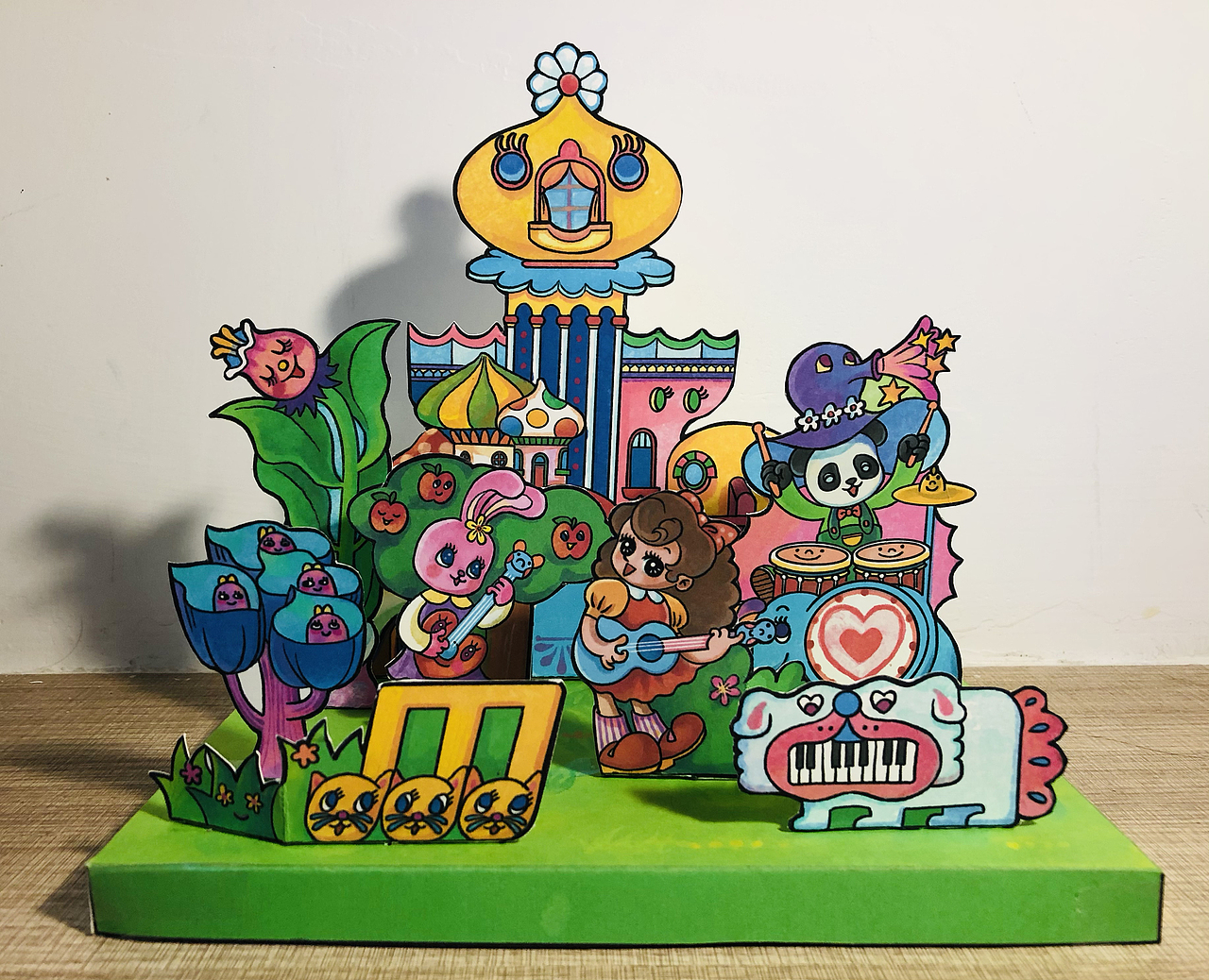 立体纸玩具 奇幻昭和少女乐队