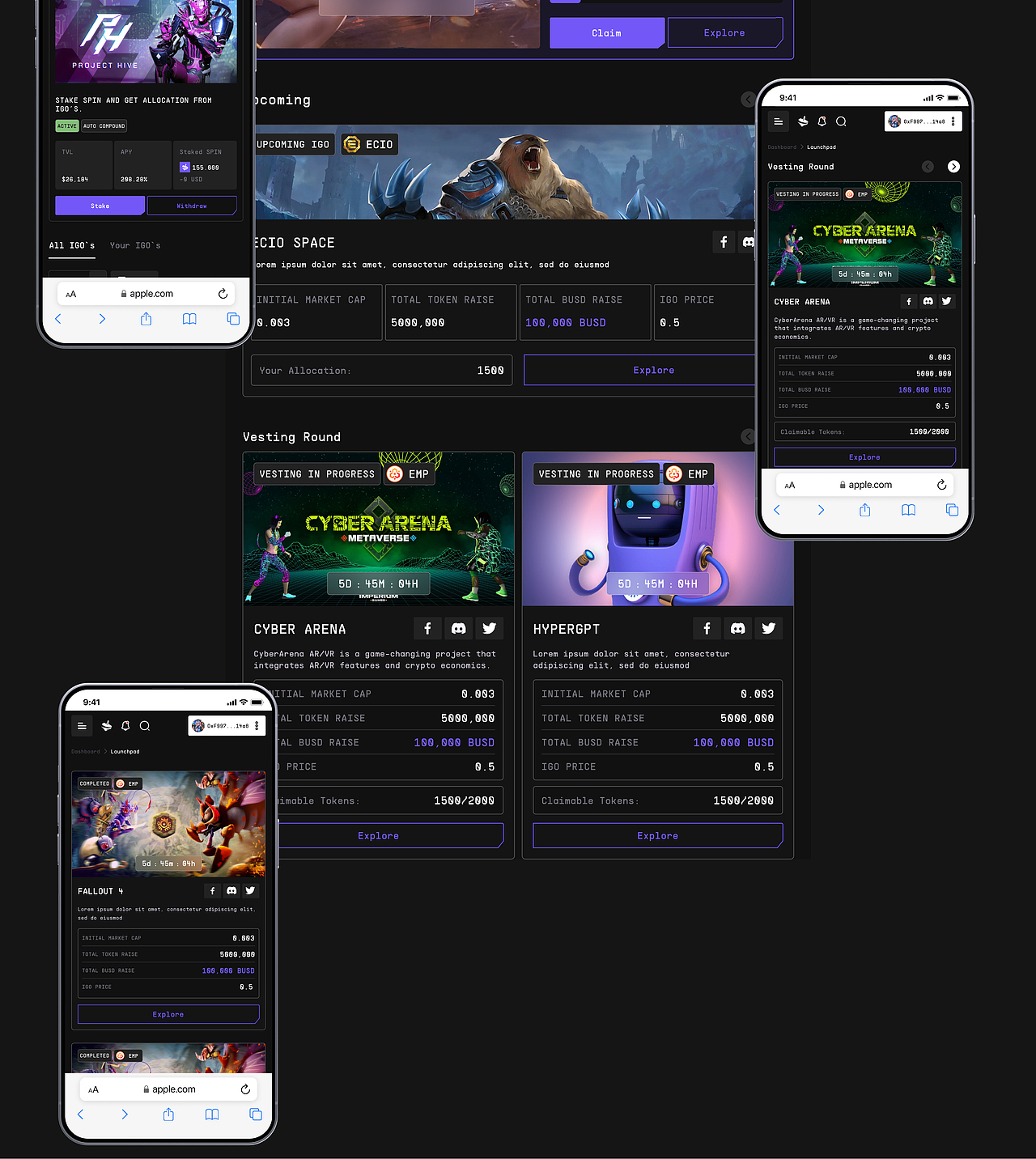 Spintop - Web3 游戏生态系统的 UI UX | 网页设计