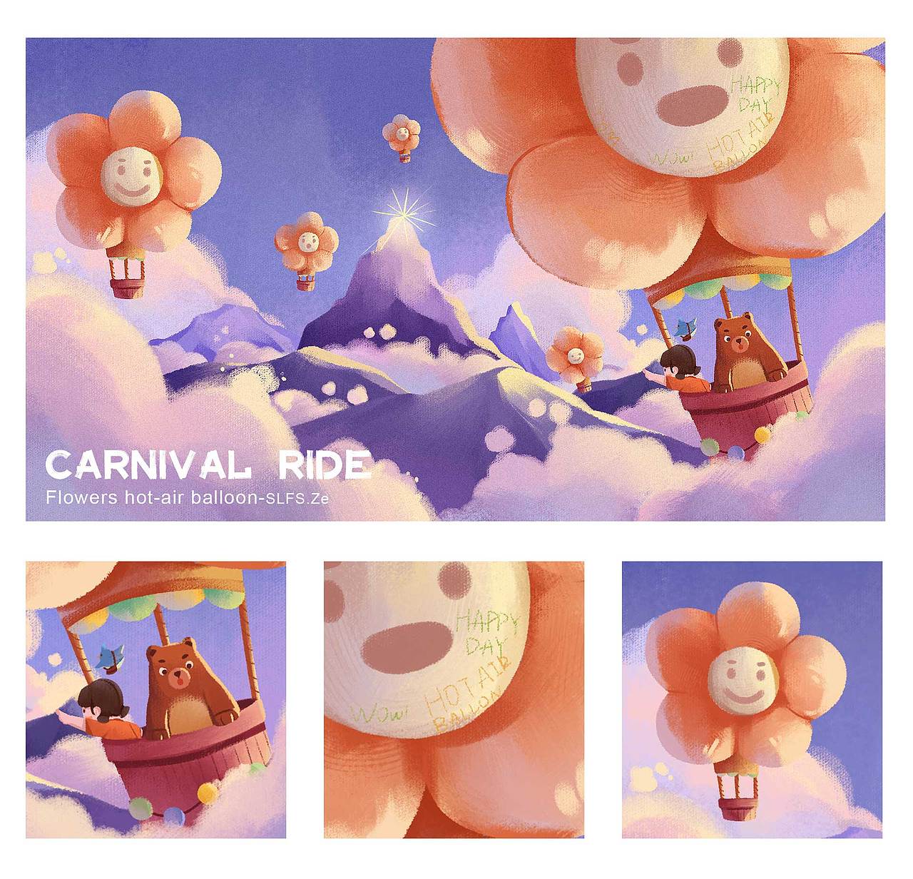 奇幻旅程系列插画（图ZMzI1MjY1NTY0） - 儿童插画 - 站酷设计师梦不落岛Design原创素材 - 站酷ZCOOL