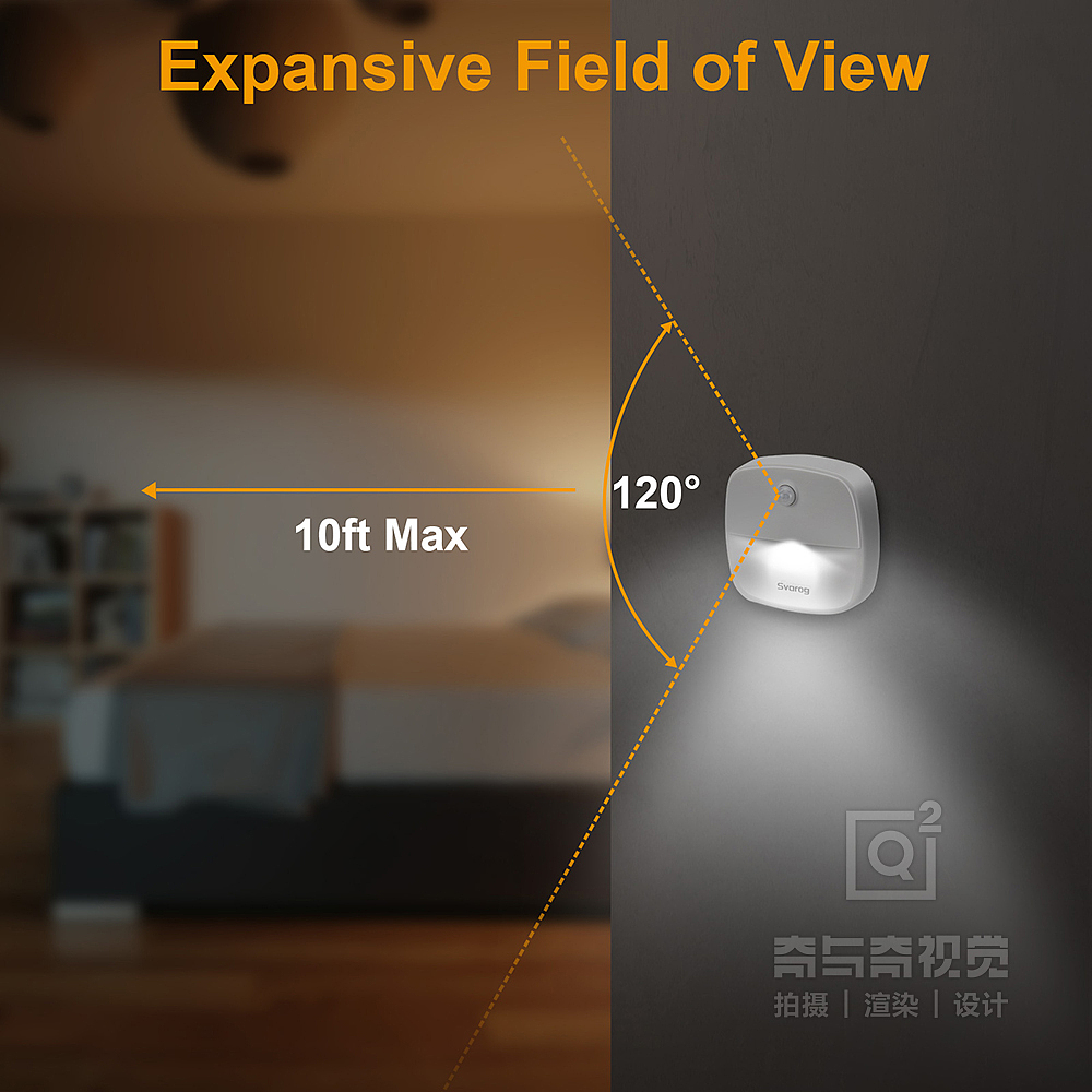 跨境电商亚马逊主图设计 小夜灯产品实拍精修图片设计 