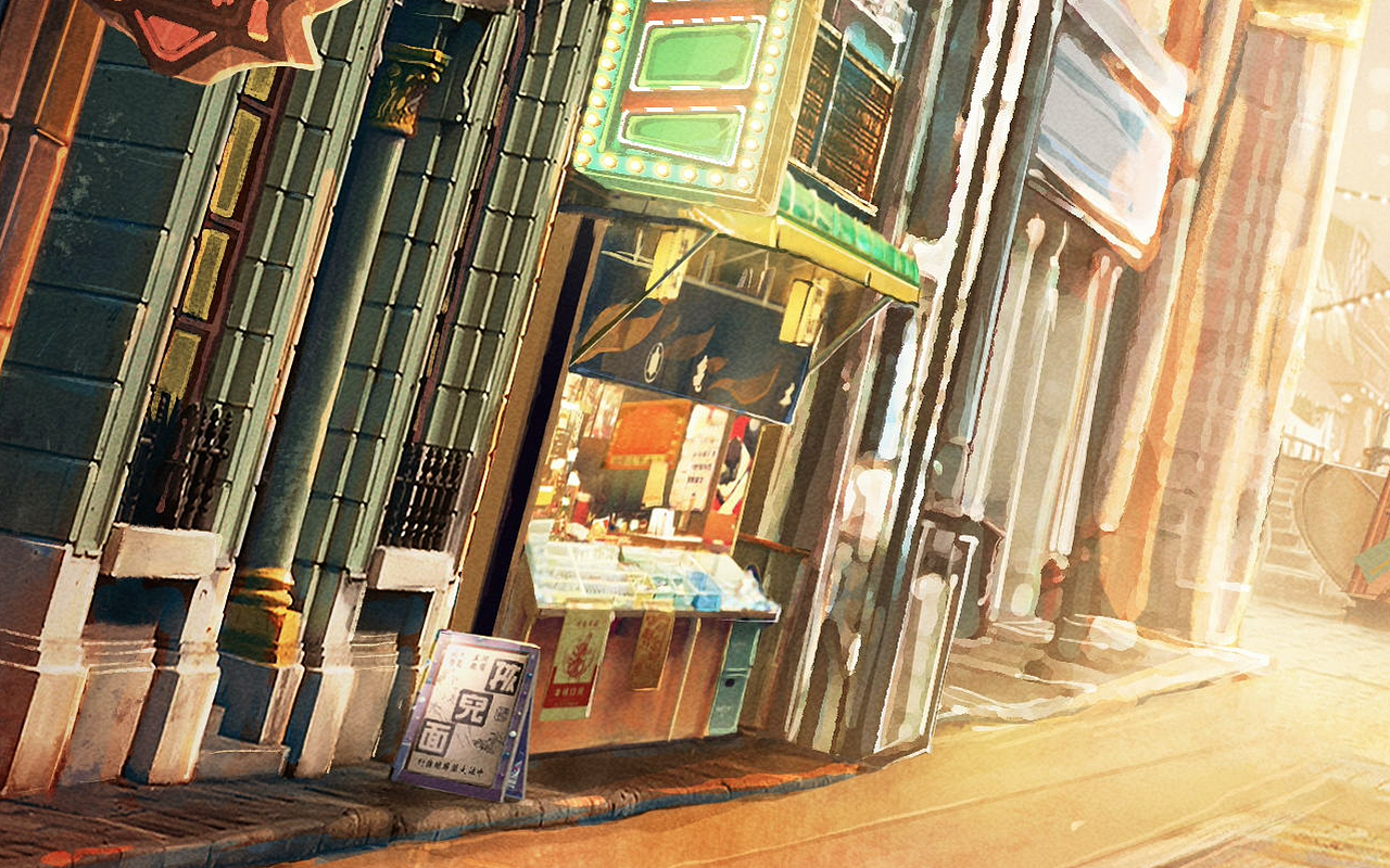 《时间之子》 影视剧手绘海报