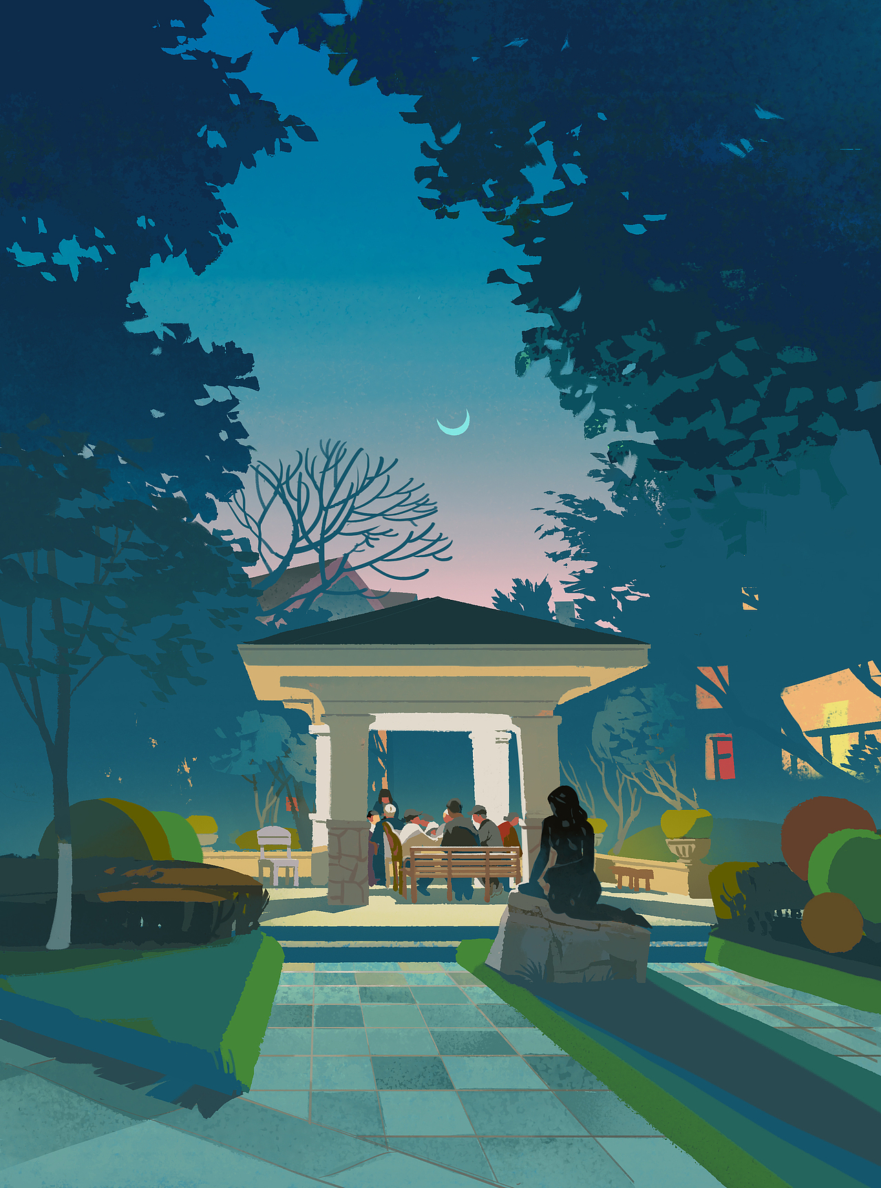 都是夜（图ZMzQ5MTQwNDMy） - 儿童插画 - 站酷设计师洛洛洲原创素材 - 站酷ZCOOL
