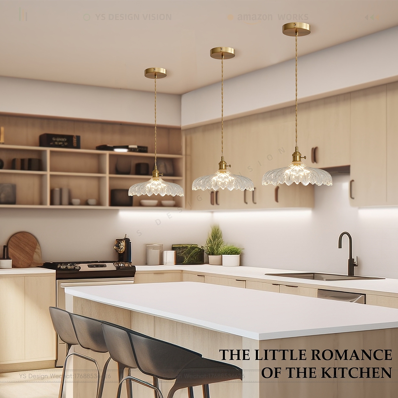 亚马逊吊灯挂板主副图A+图片设计