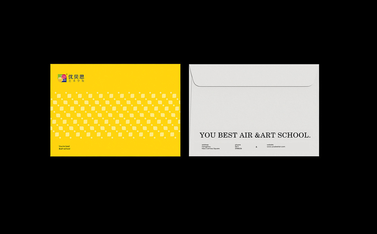 教育类品牌logo设计|优贝思艺术学校logo及vi设计应用