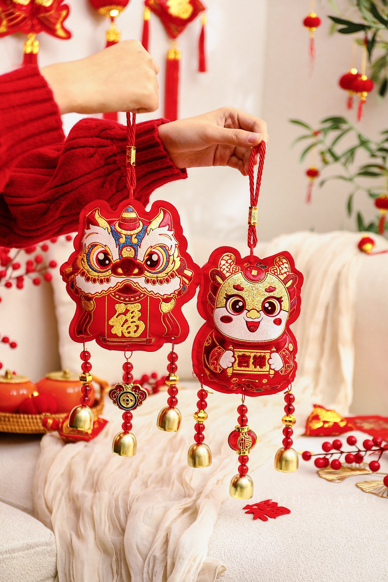 喜庆铃铛挂件
