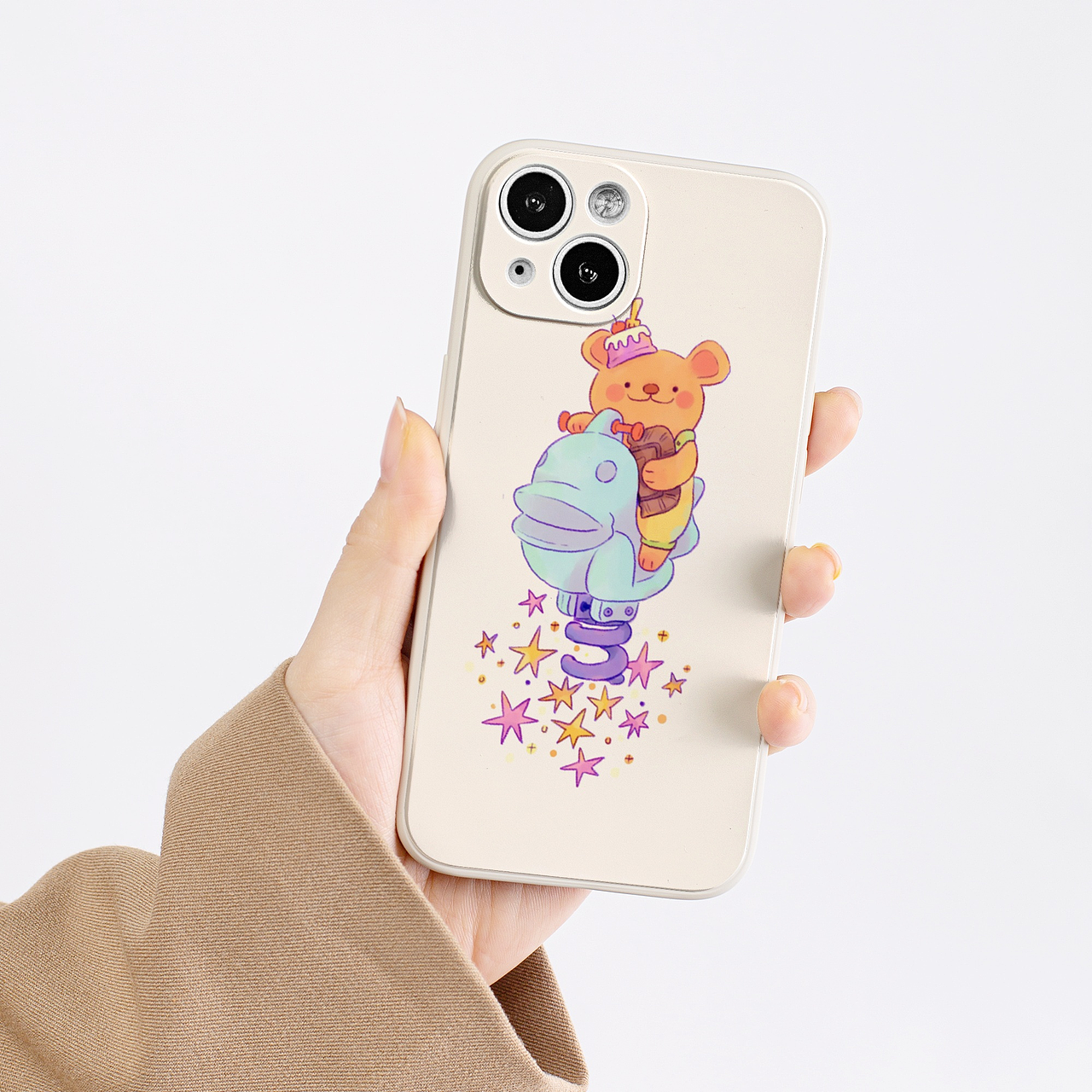 甜品系列插画之甜品小熊