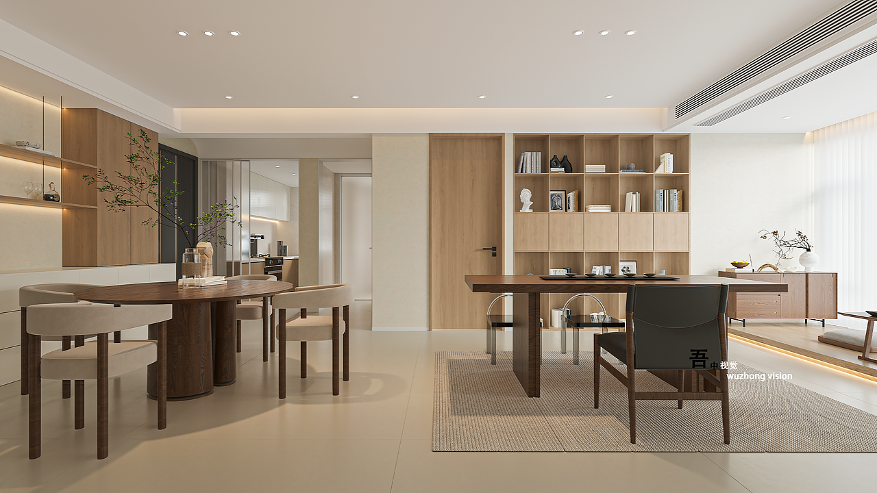 吾中视觉表现——现代客餐厅