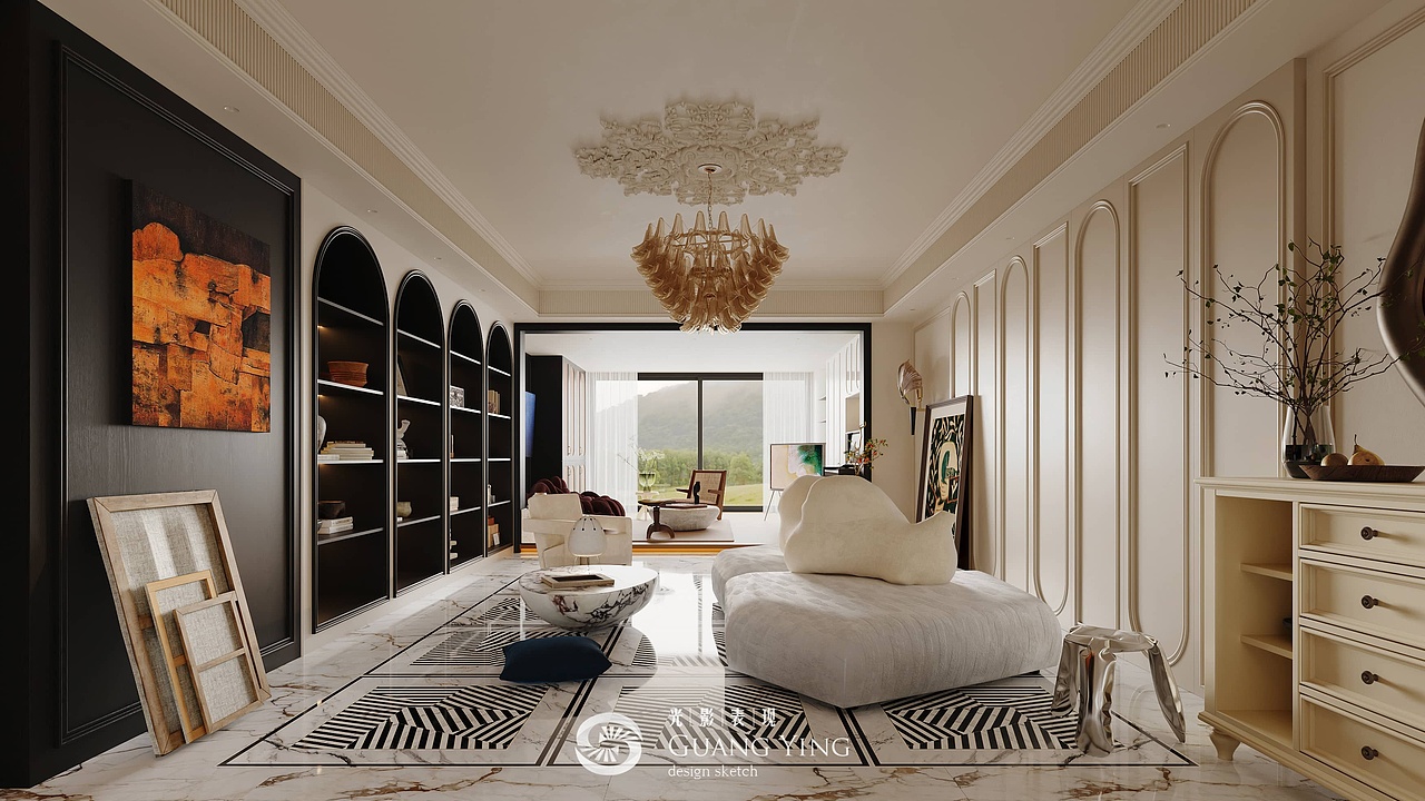 轻法式 | 南风凭留白（图ZMzY5NDc1Njg0） - 家装设计 - 站酷设计师追光表现原创素材 - 站酷ZCOOL