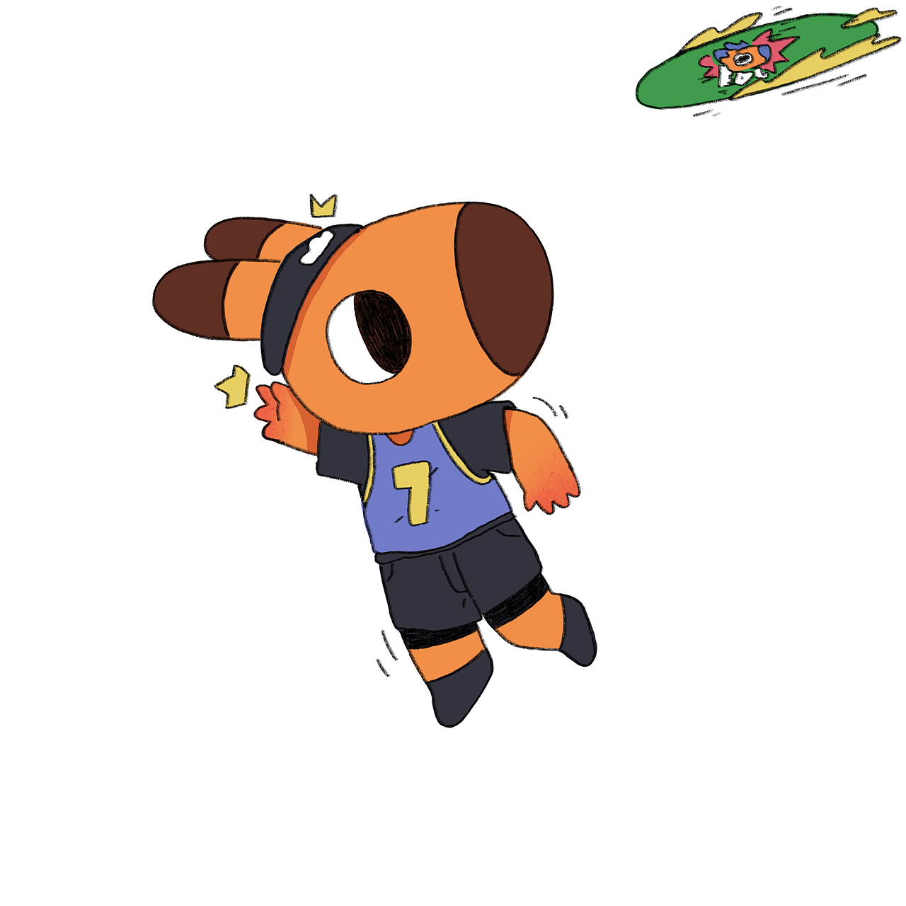 狐兰克漫画丨给大家带来一些飞盘的小技巧🥏（图ZMzE0ODUyNDY4） - 绘本 - 站酷设计师刺球先生原创素材 - 站酷ZCOOL