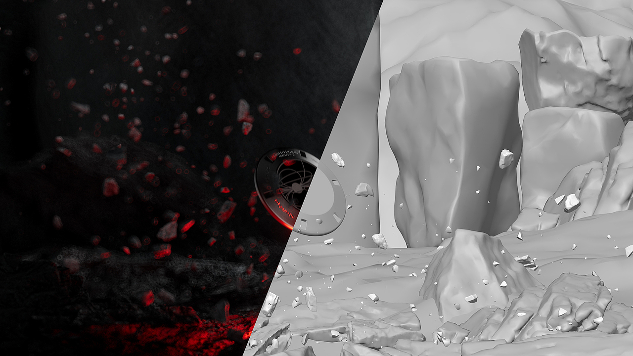 C4D暗黑系手表动画