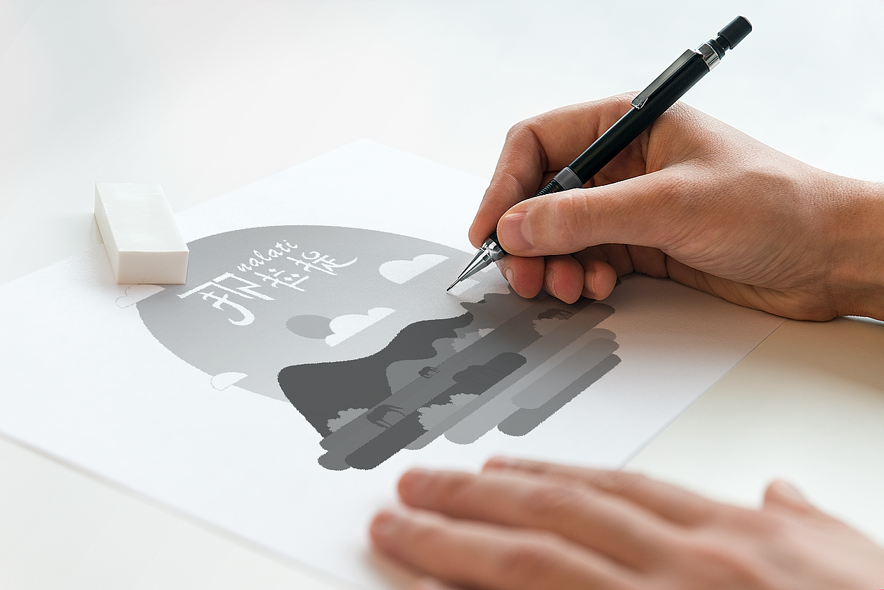 那拉提景区矢量插画