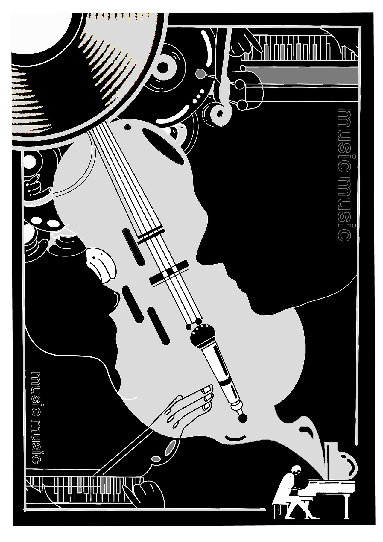 正负形，矛盾空间海报设计（图ZMzI3MDY5MTc2） - 海报 - 站酷设计师火乐火乐原创素材 - 站酷ZCOOL