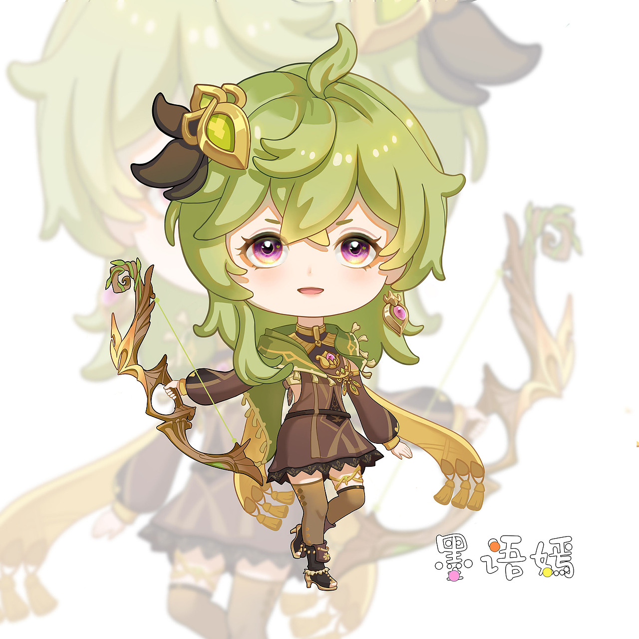 原神q版角色 万叶 柯莱