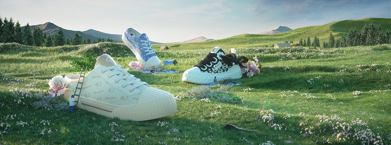 起舞轻盈-Champion春游系列海报（图ZMzQ5OTk5MDY0） - 产品 - 站酷设计师DreamFlight_原创素材 - 站酷ZCOOL