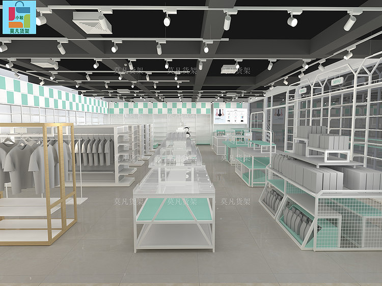 汉中三福饰品店货架图片定制-莫凡货架大量批发