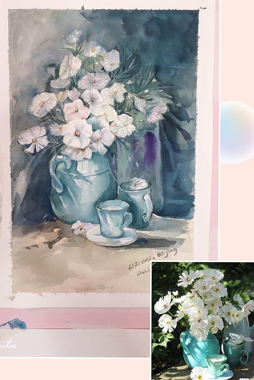 个人水彩作品集——《绽放花鸟系列》（图ZMzU0OTQ3Nzc2） - 绘画 - 站酷设计师Z994203024原创素材 - 站酷ZCOOL