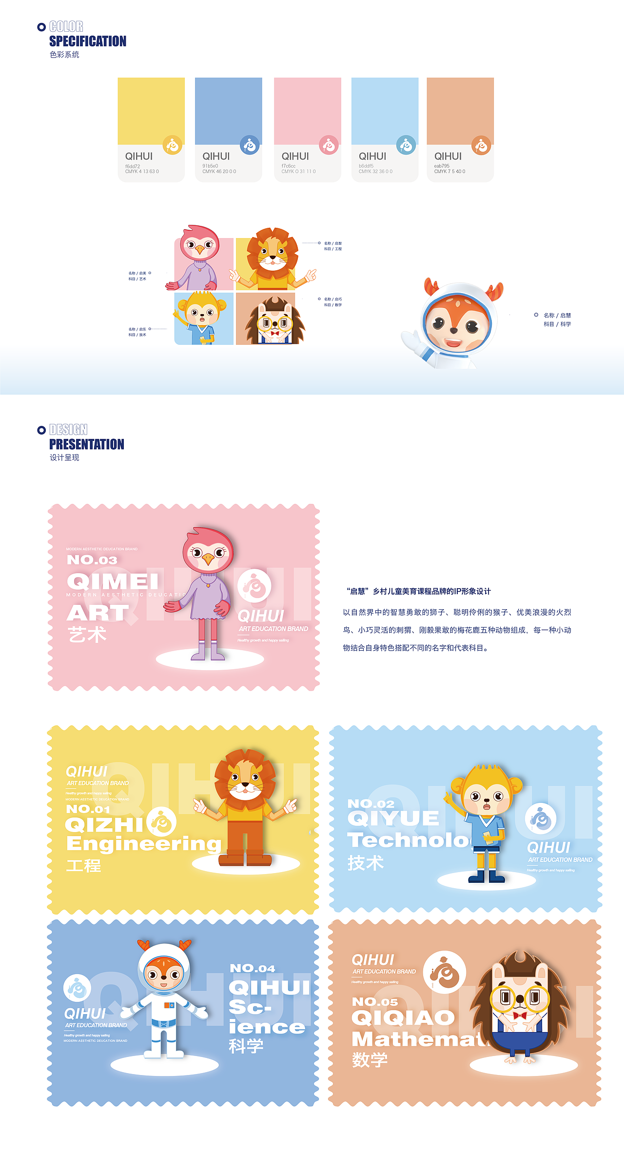 启慧乡村儿童美育课程品牌设计（图ZMjk3MzI5MTk2） - 品牌 - 站酷设计师summerin00原创素材 - 站酷ZCOOL