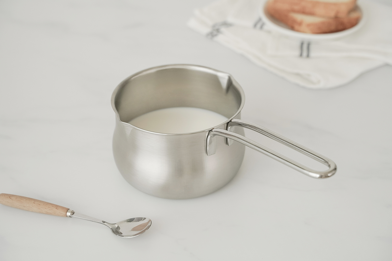 双口不锈钢奶锅