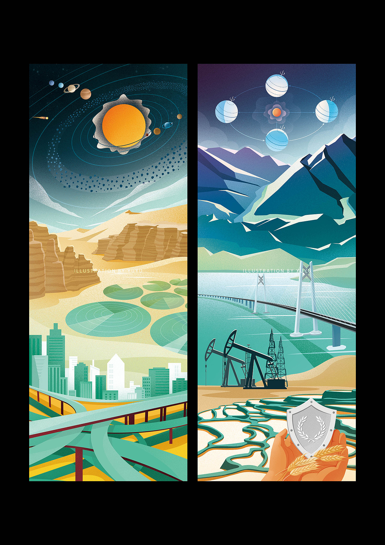 教材科教类插图（图ZMzIyNzQ4Mzc2） - 商业插画 - 站酷设计师与鱼Yuyu原创素材 - 站酷ZCOOL