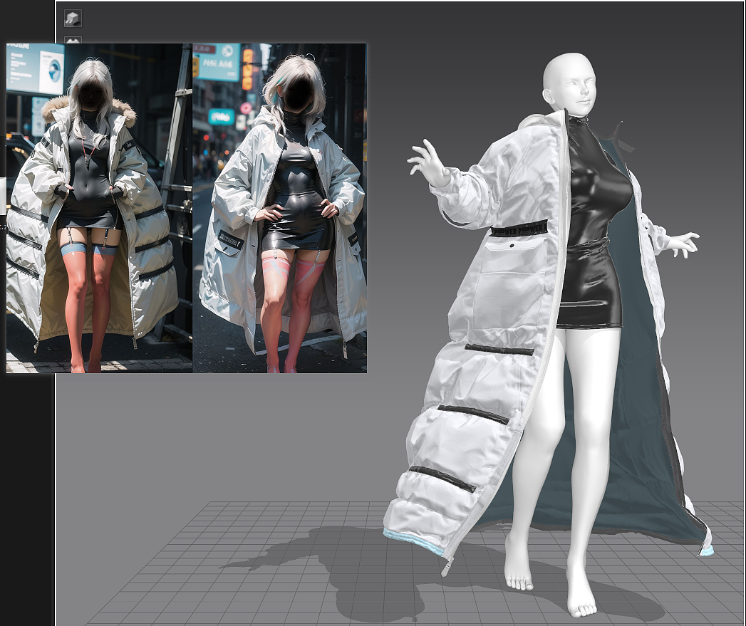 AI辅助流程结合MD 制作虚拟服装(图ZMzQ5Mjg3NDg4) - 人物/生物 - 站酷设计师略略略阿柒原创素材 - 站酷ZCOOL
