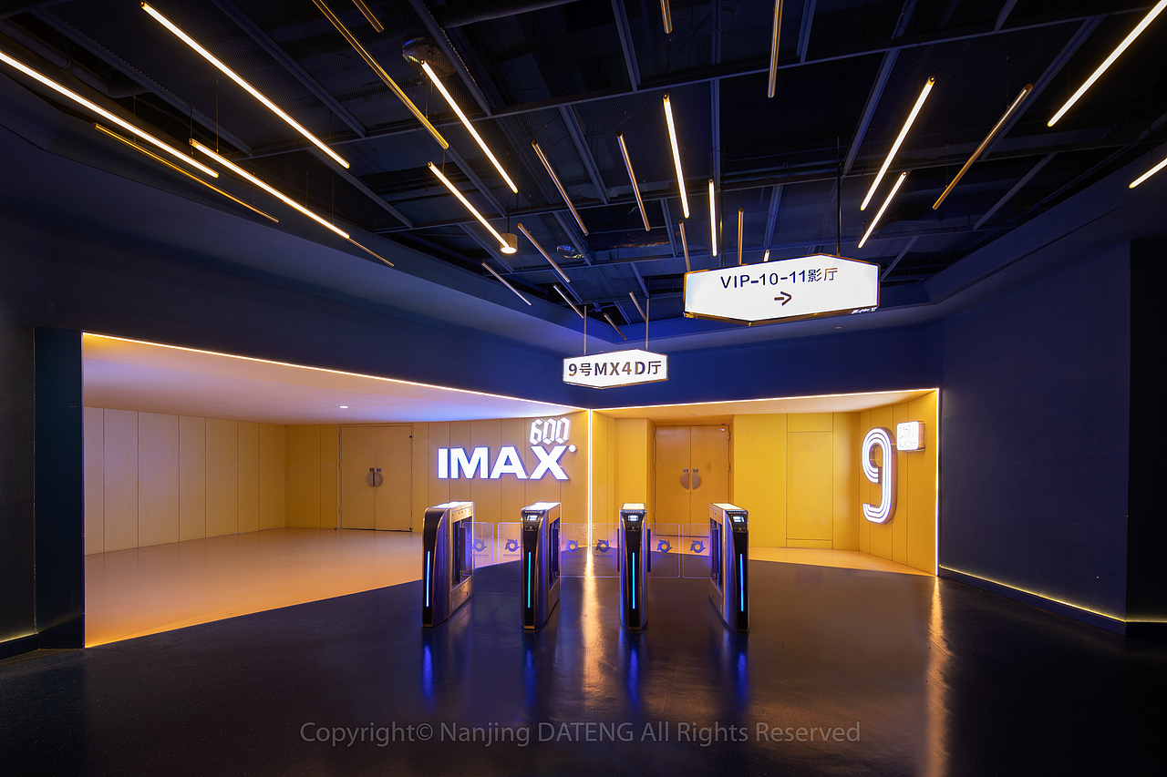 成都幸福蓝海影城电影院拍摄/电影院室内设计/空间摄影