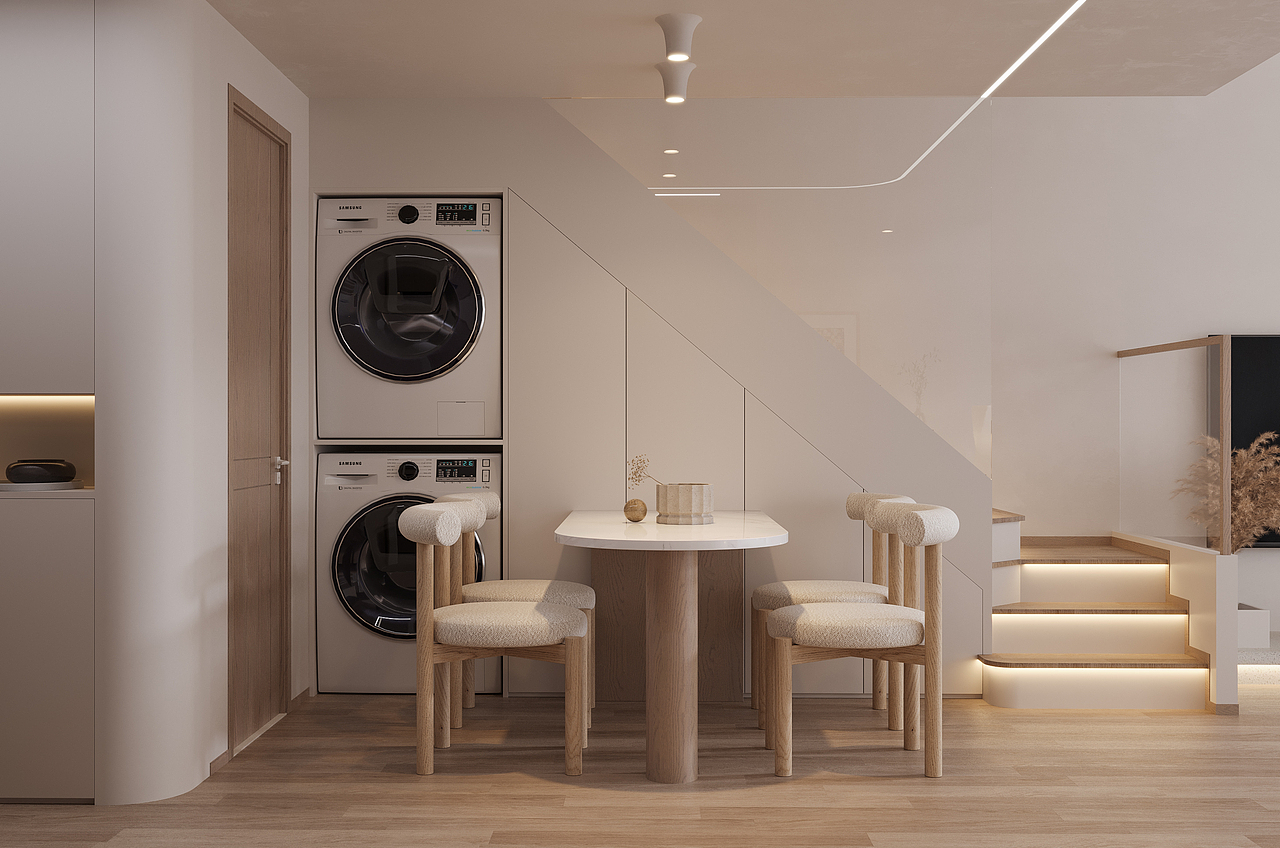 奶油原木系loft |普通女孩的40平温馨小家