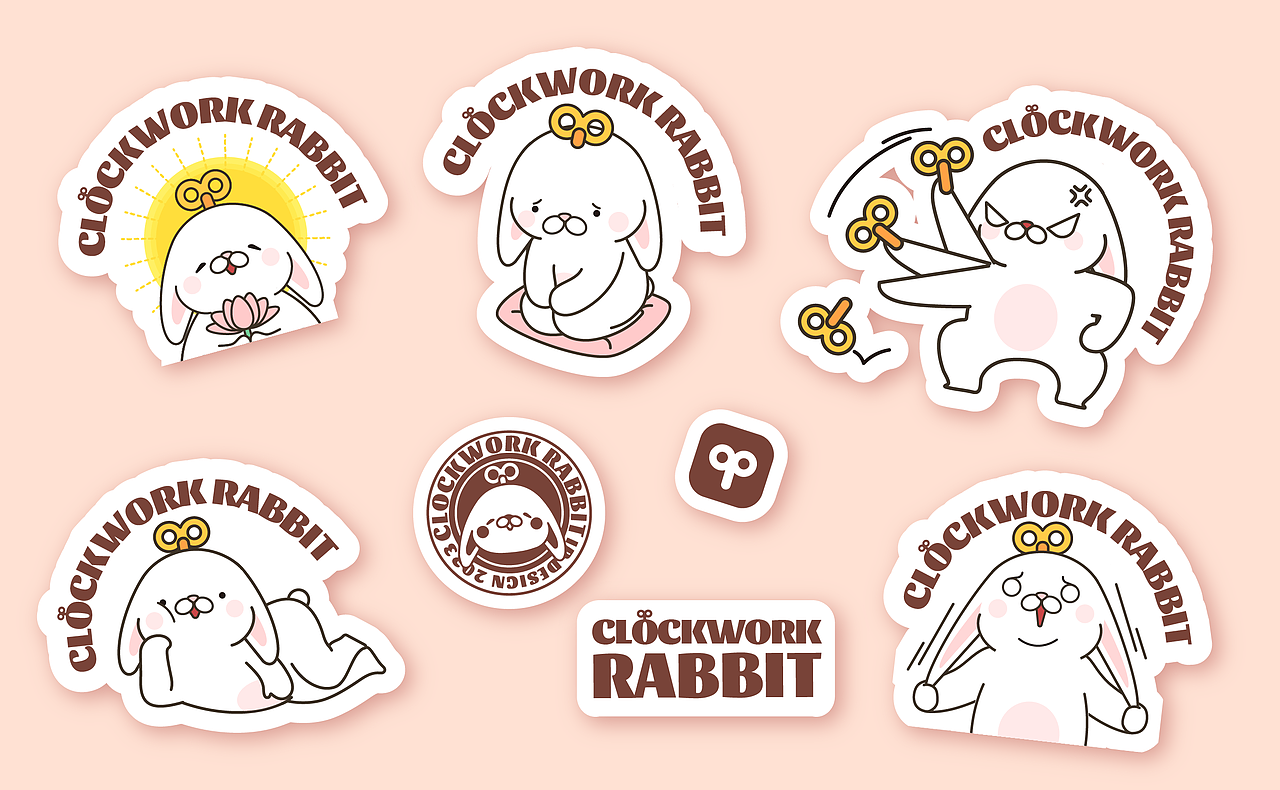 【发条兔】个人IP设计