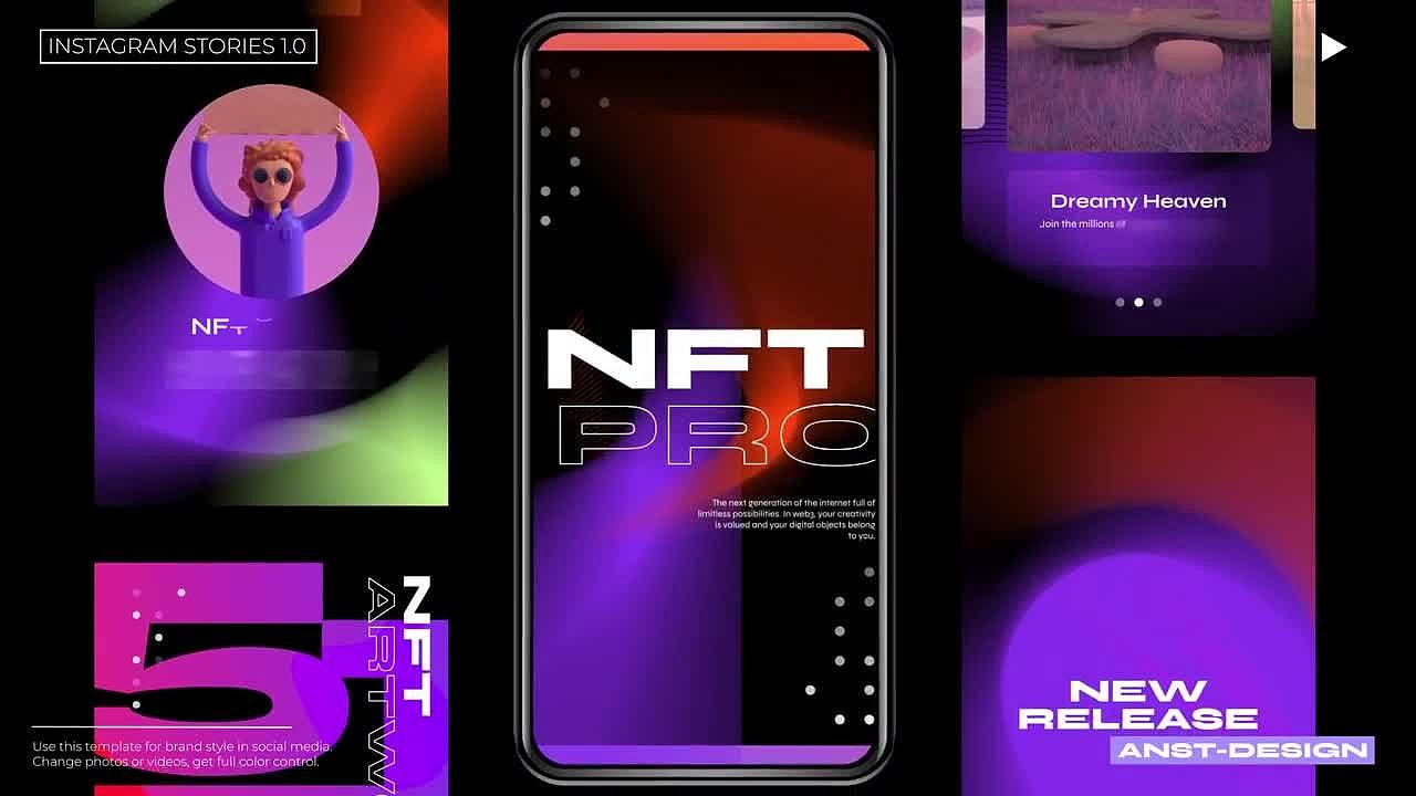 AE模板|竖屏创意潮流抽象版式排版设计品牌上新介绍