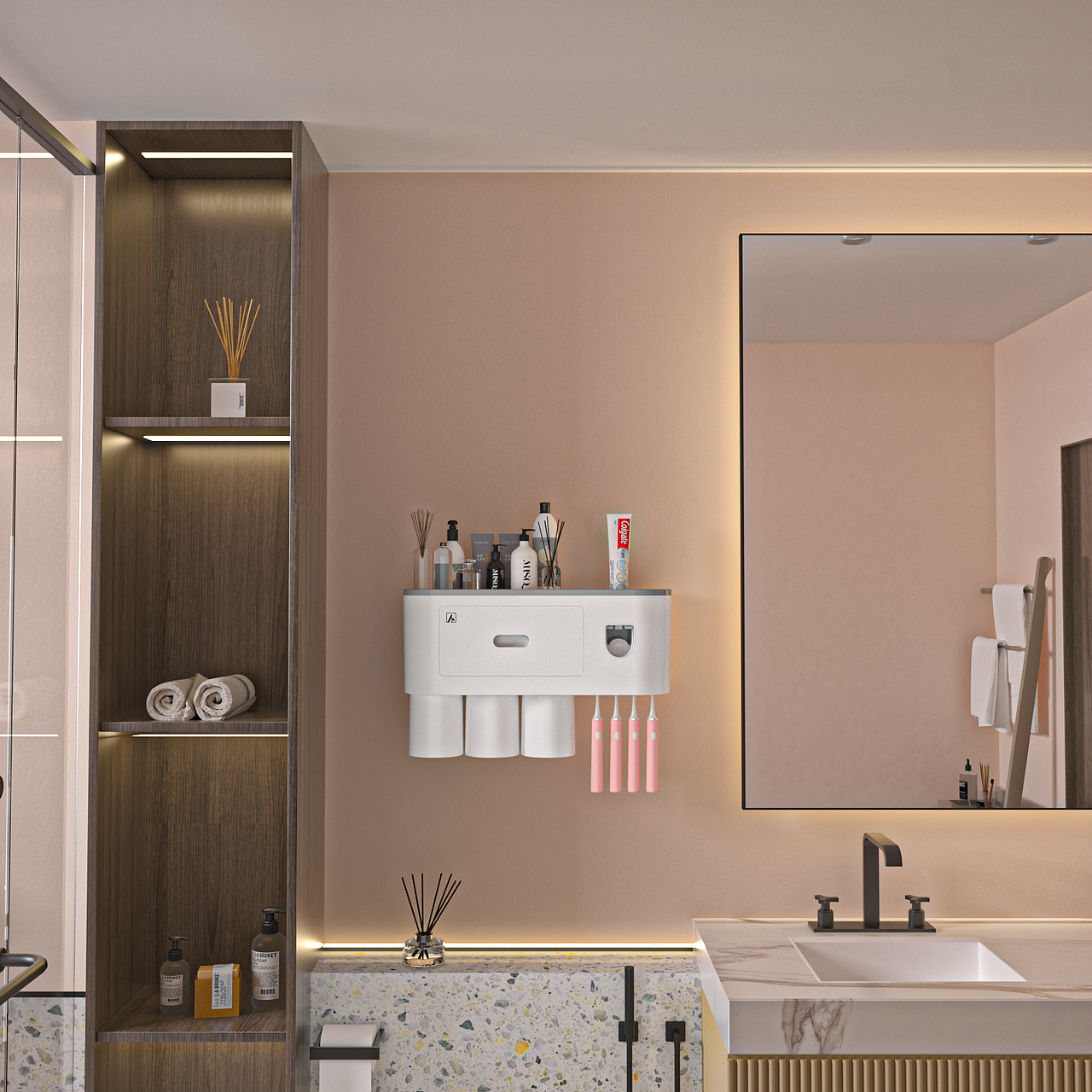 牙刷架渲染【合作】