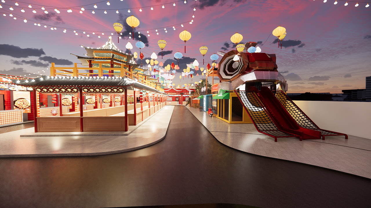 国潮夜市 新星夜市设计