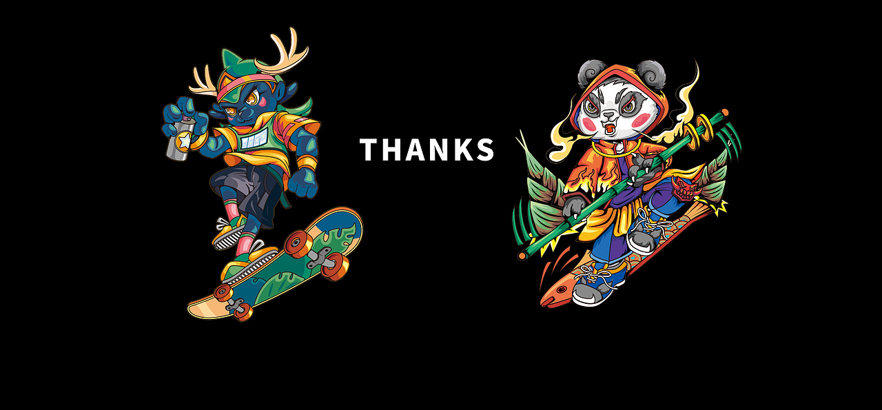 潮流动物大合集/矢量潮流插画