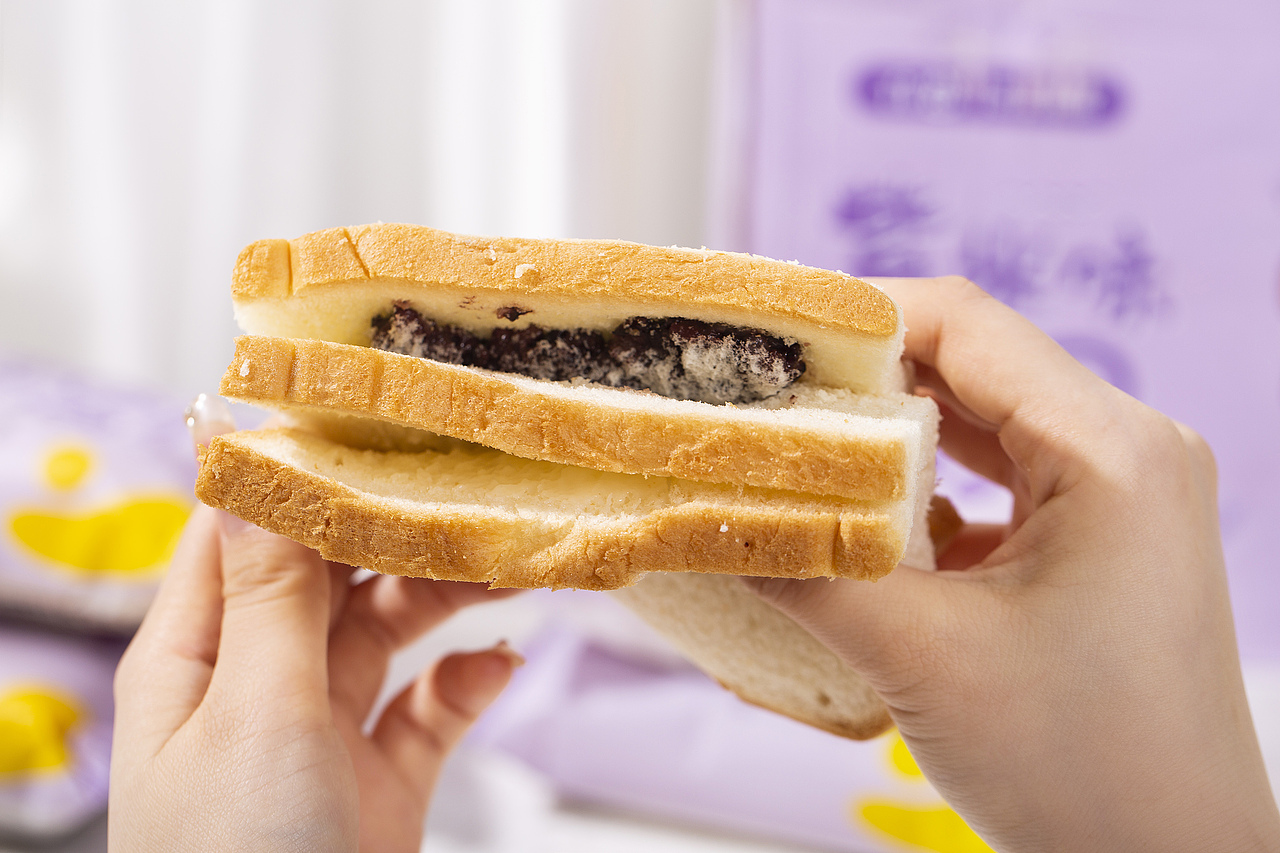 百恋|紫米味面包