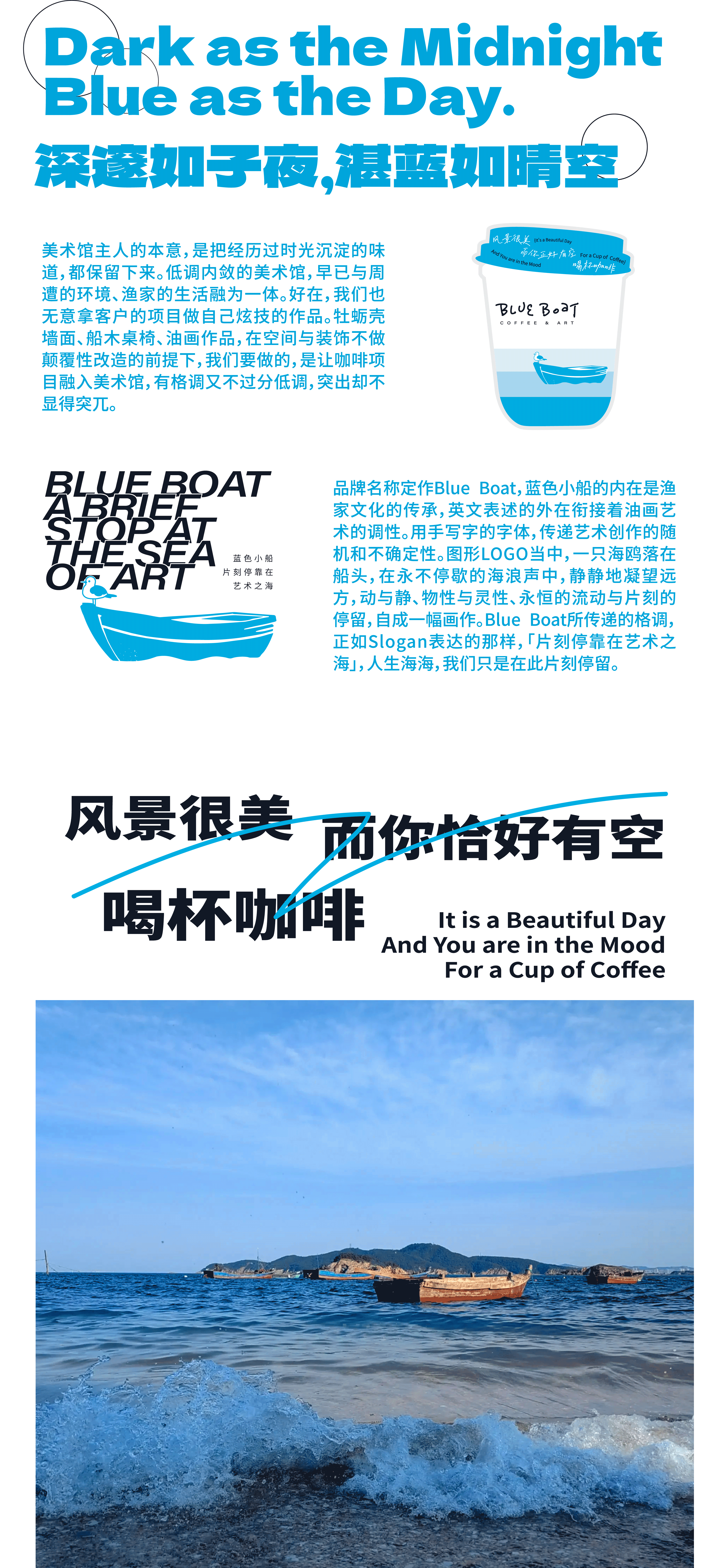 美术馆咖啡品牌全案视觉设计｜Blue Boat（图ZMzQ4NjY0NTg4） - 品牌 - 站酷设计师SayMeow免贵姓猫原创素材 - 站酷ZCOOL
