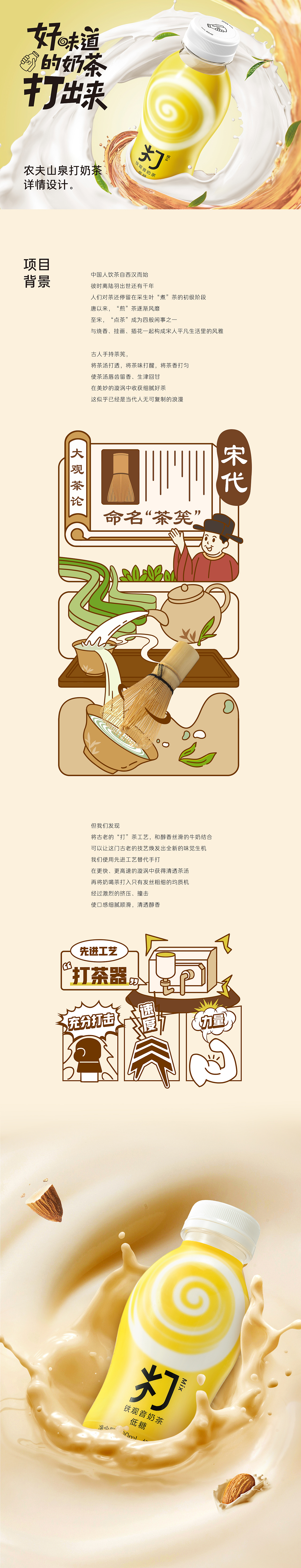 饮料《农夫山泉》打奶茶详情页视觉策划及设计（图ZMzQ1Njg3ODky） - 电商 - 站酷设计师云度视觉原创素材 - 站酷ZCOOL